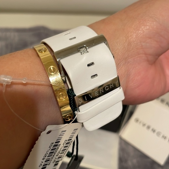 Givenchy White Leather Watch main image 2